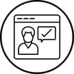 online-testimonials-icon-style-vector