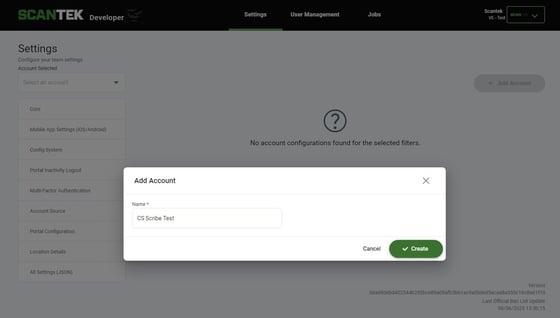Screenshot of: Enter the name of the venue and then press