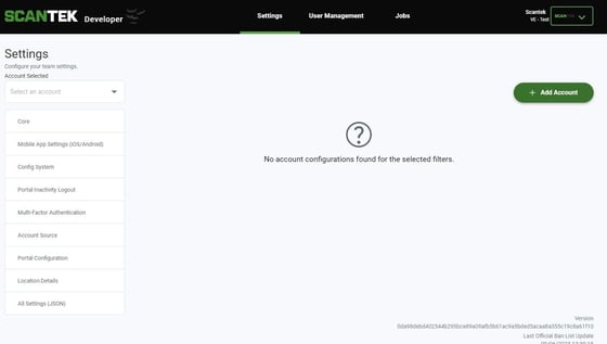 Screenshot of: On the settings page, click