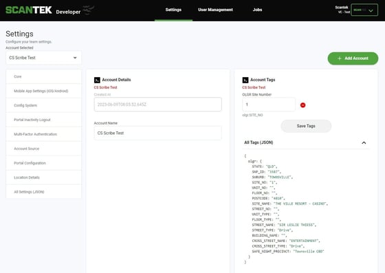 Screenshot of: When the All Tags (JSON) is expanded now, you will be able to see all the OLGR information.